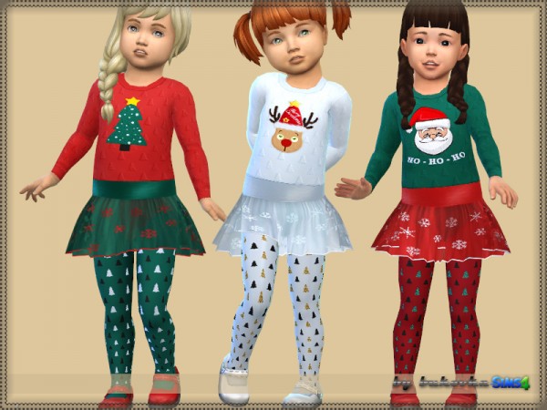  The Sims Resource: Dress Christmas by bukovka