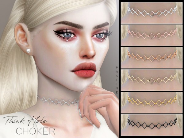 The Sims Resource: Think Hole Choker by Pralinesims