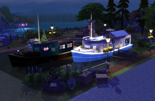  Mod The Sims: Amsterdam House Boats by Velouriah