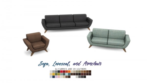 Simsational designs: Sensitive Seating   Maxis Sofa Overhaul
