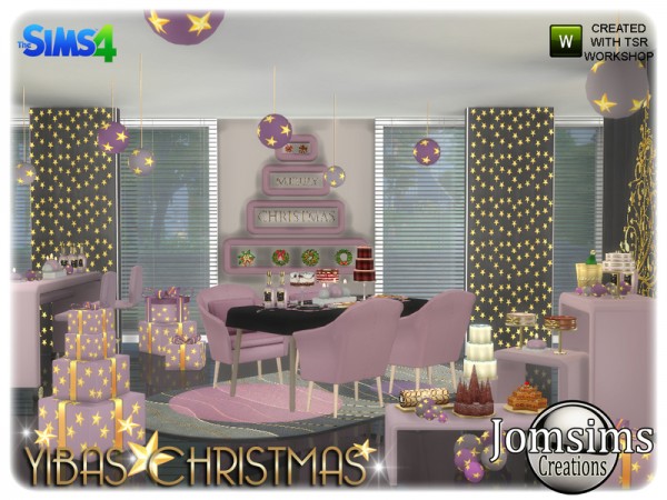  The Sims Resource: Yibas christmas diningroom by jomsims
