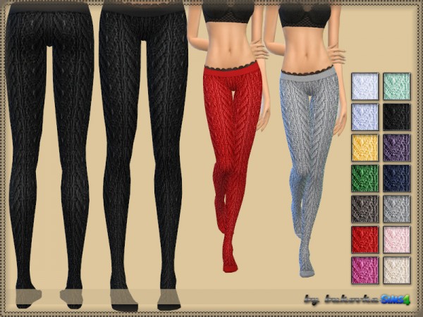 The Sims Resource: Knitted Tights by bukovka