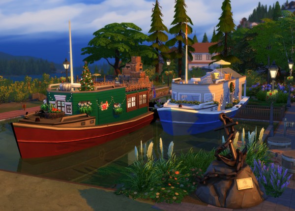  Mod The Sims: Amsterdam House Boats by Velouriah