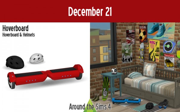  Around The Sims 4: Hoverboard and helmets