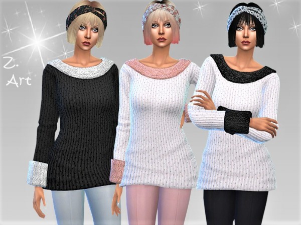  The Sims Resource: Winter CollectZ. sweater 07 by Zuckerschnute20
