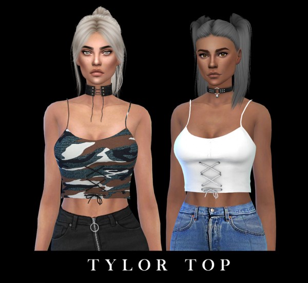  Leo 4 Sims: Tylor top recolored