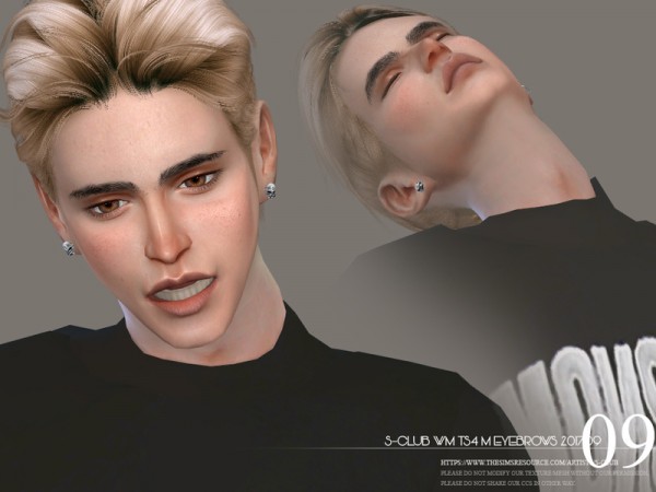  The Sims Resource: Eyebrows M 201709 by S club