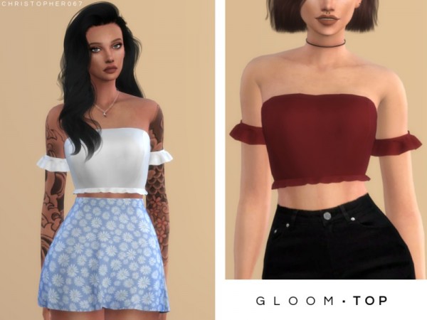 The Sims Resource: Gloom Top by Christopher067