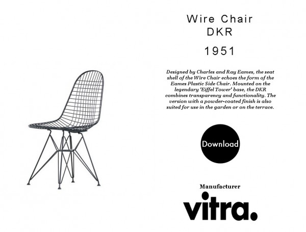  Meinkatz Creations: Wire Chair DKR by Vitra