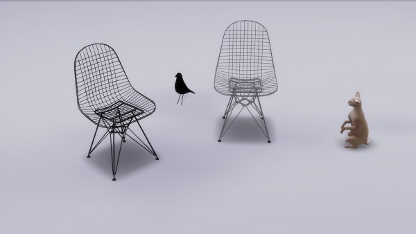  Meinkatz Creations: Wire Chair DKR by Vitra
