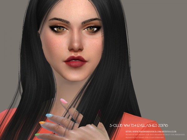  The Sims Resource: Eyelashes 201716 by S Club