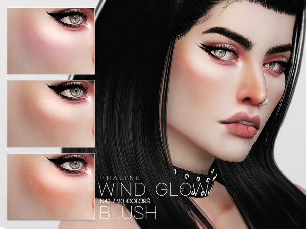  The Sims Resource: Wind Glow Blush N42 by Pralinesims