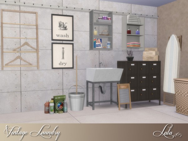  The Sims Resource: Vintage Laundry by Lulu265