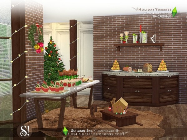  The Sims Resource: Holiday Yummies decor by SIMcredible