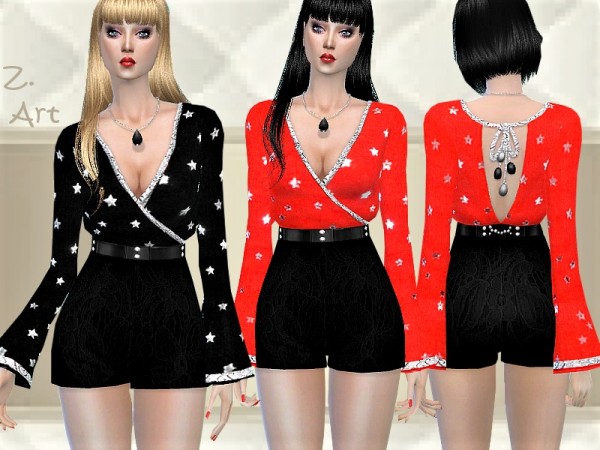  The Sims Resource: PartyZ. 01 outfit by Zuckerschnute20