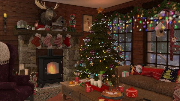 Frau Engel: Christmas Eve house • Sims 4 Downloads