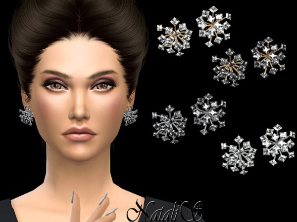  The Sims Resource: Stardust stud earrings by NataliS