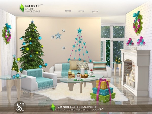  The Sims Resource: Estrela livingroom by SIMcredible!