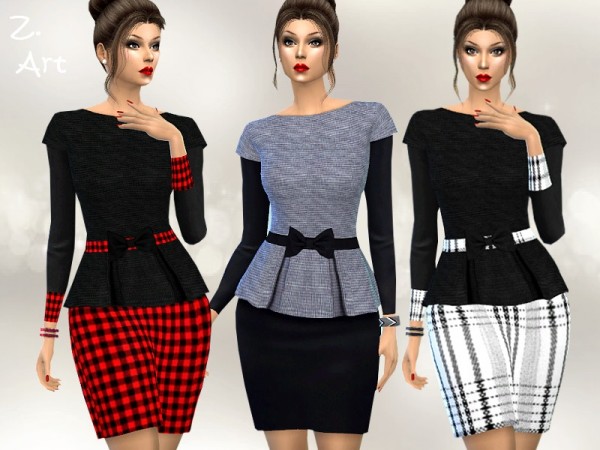  The Sims Resource: Winter CollectZ. 08 dress by Zuckerschnute20