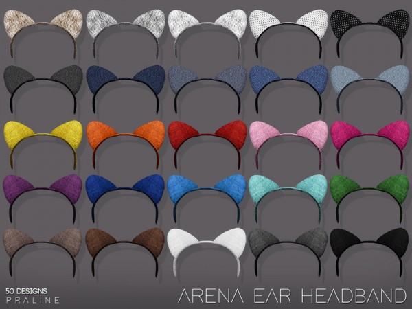  The Sims Resource: Arena Ear Headband by Pralinesims
