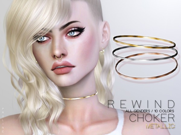  The Sims Resource: Rewind Choker Duo by Pralinesims