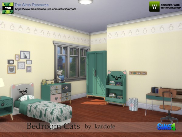  The Sims Resource: Bedroom Cats by kardofe