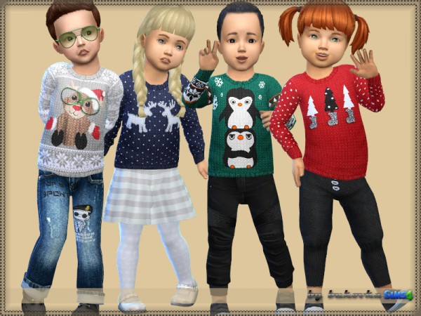  The Sims Resource: Christmas Sweater by bukovka