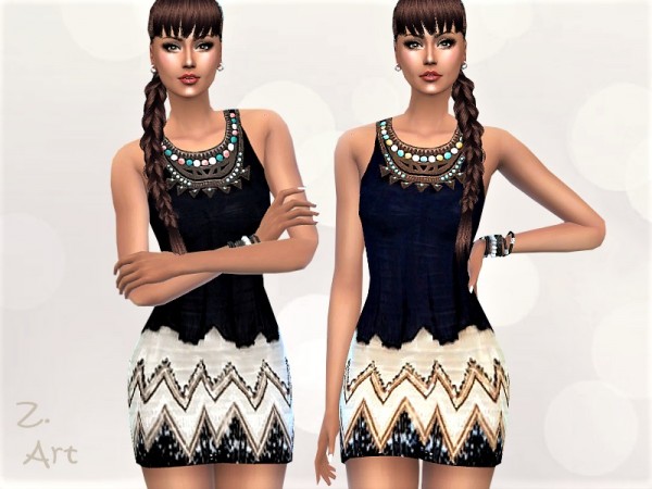  The Sims Resource: PartyZ. 02 dress by Zuckerschnute20