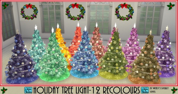  Mod The Sims: Holiday Tree 12 Recolours by wendy35pearly