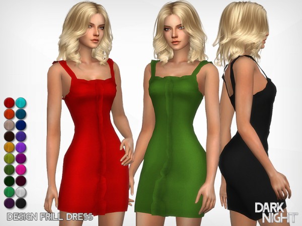  The Sims Resource: Design Frill Dress by DarkNighTt