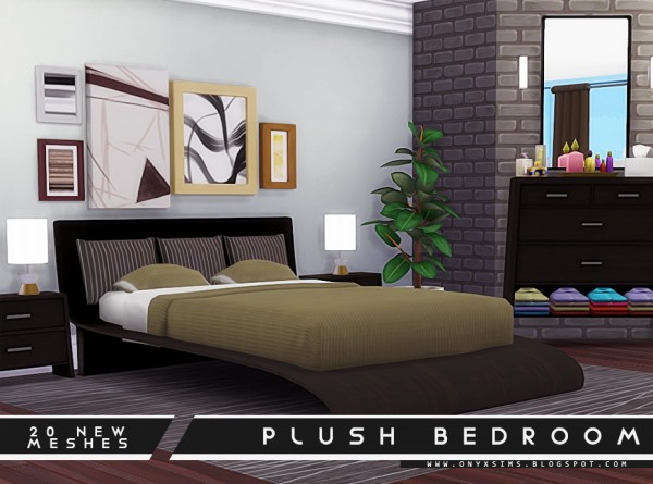 Onyx Sims: Plush Bedroom Set