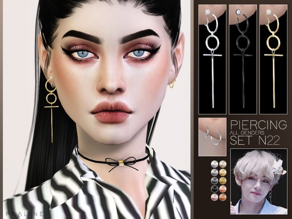  The Sims Resource: Piercing Set N22 by Pralinesims