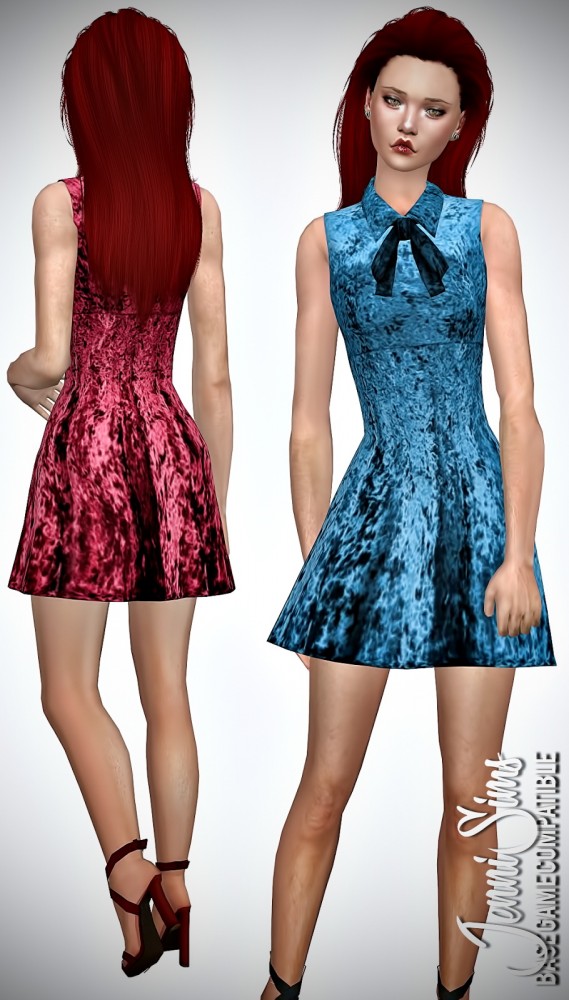  Jenni Sims: Base Game compatible Dress