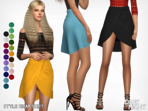  The Sims Resource: Style Wrap Skirt by DarkNighTt