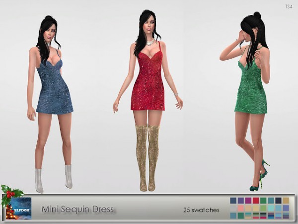  Elfdor: Minii Sequin Dress