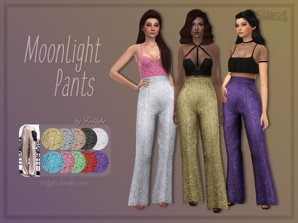  The Sims Resource: Moonlight Pants by Trillyke