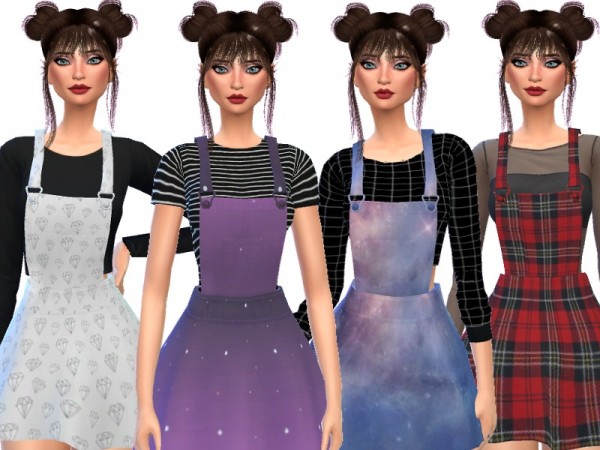 The Sims Resource: Kawaii Overalls by Wicked Kittie