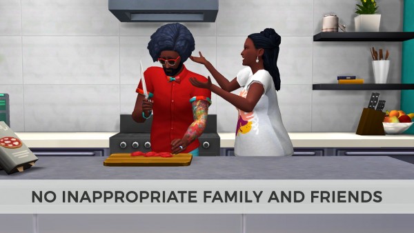  Mod The Sims: No Inappropriate Family and Friends by edespino