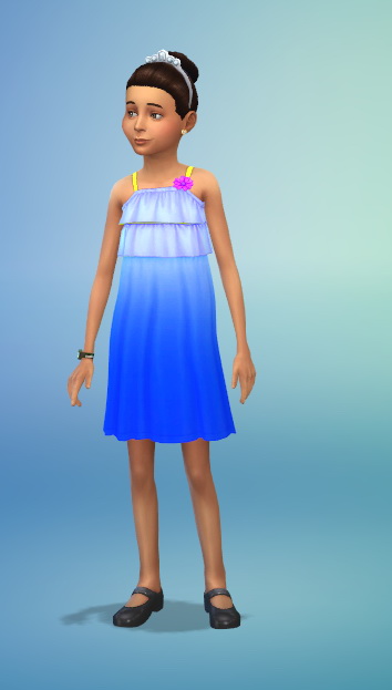  Simsworkshop: Dip Dyed Dress by Fruitcakesimmer