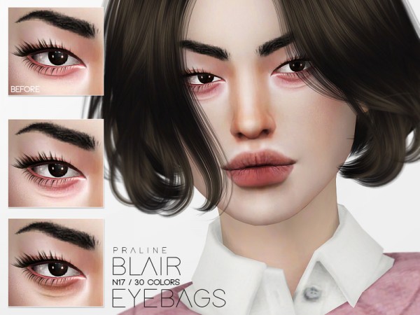  The Sims Resource: Blair Eyebags N17 by Pralinesims