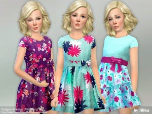 The Sims Resource: Halter Skater Dress by ekinege • Sims 4 Downloads