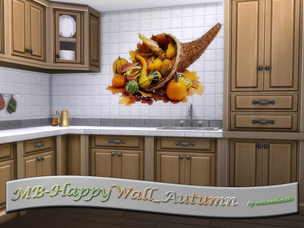  The Sims Resource: Happy Wall Autumn by matomibotaki