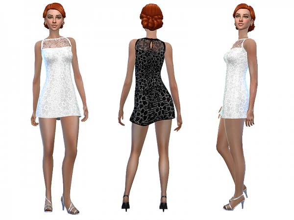 The Sims Resource: Lace dress by Simalicious