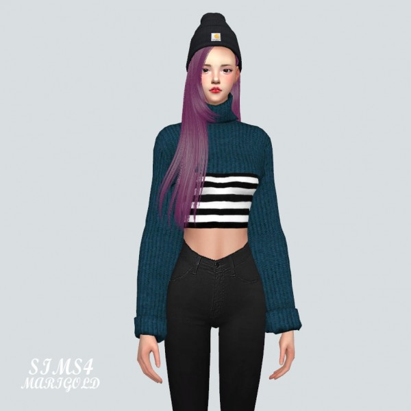 SIMS4 Marigold: Turtleneck Top • Sims 4 Downloads