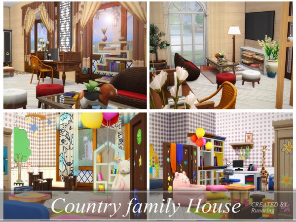  The Sims Resource: Country family house No cc by Runaring