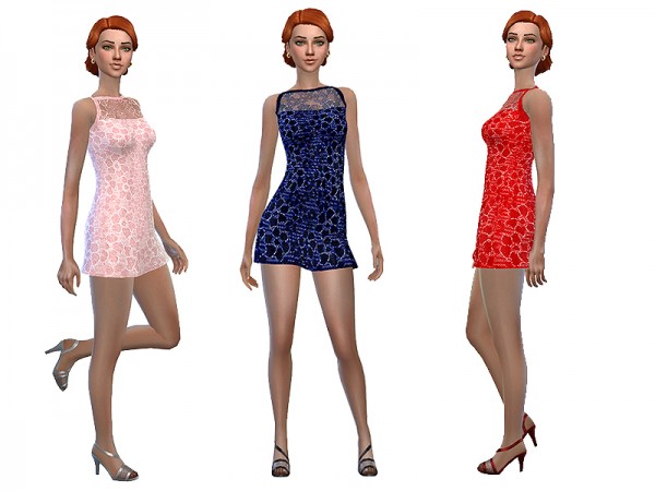  The Sims Resource: Lace dress by Simalicious