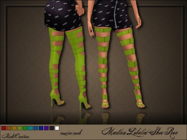  The Sims Resource: Madlen Lobelia Shoe Recolor by MahoCreations