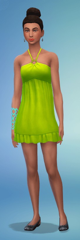  Simsworkshop: Halter Dress Fruit Colours by Fruitcakesimmer