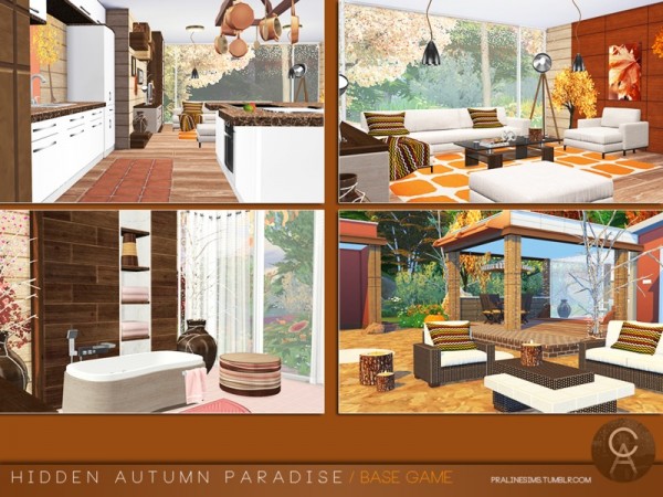  The Sims Resource: Hidden Autumn Paradise by Pralinesims