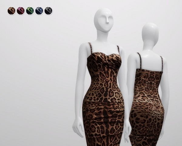  Rusty Nail: Leopard print mid dress